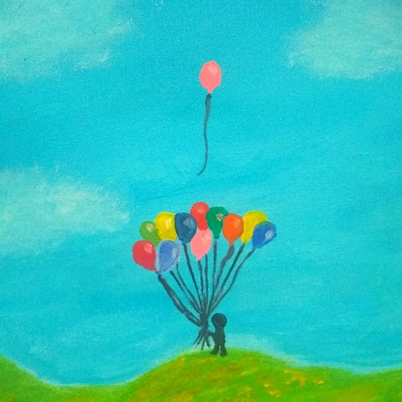 🎁Oil Painting "Up and Away" - Picture 3 of 5